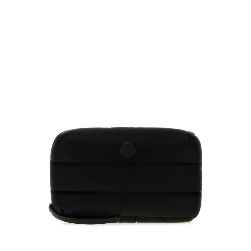 Moncler Men Black Canvas Beauty Case